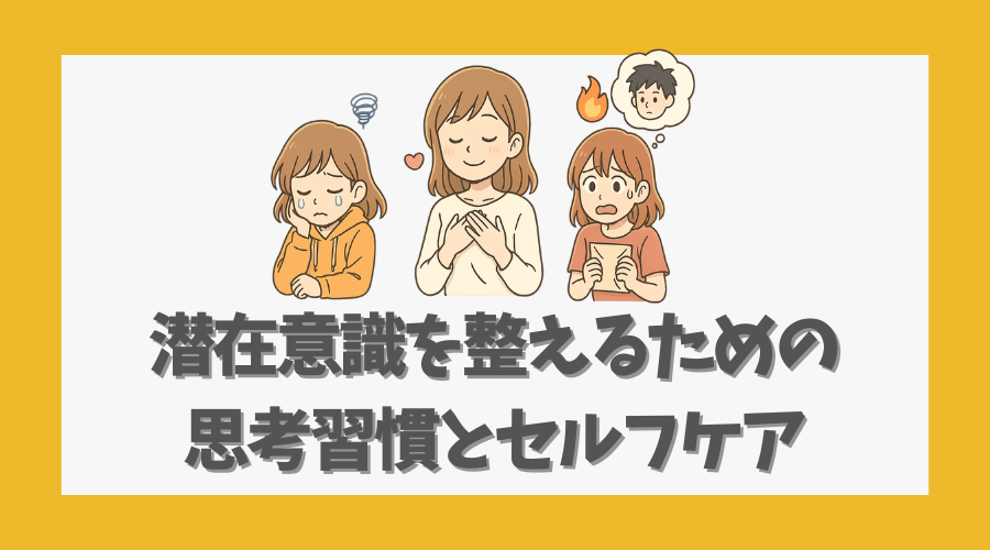 潜在意識を整えるための思考習慣とセルフケア